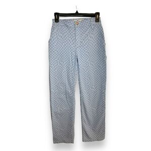 Hollister High Rise Warped Plaid Utility Dad Pants